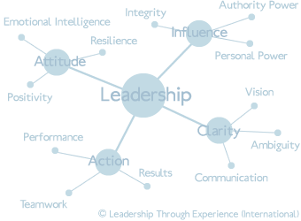 Leadership through Experience Training Development Spider Diagram